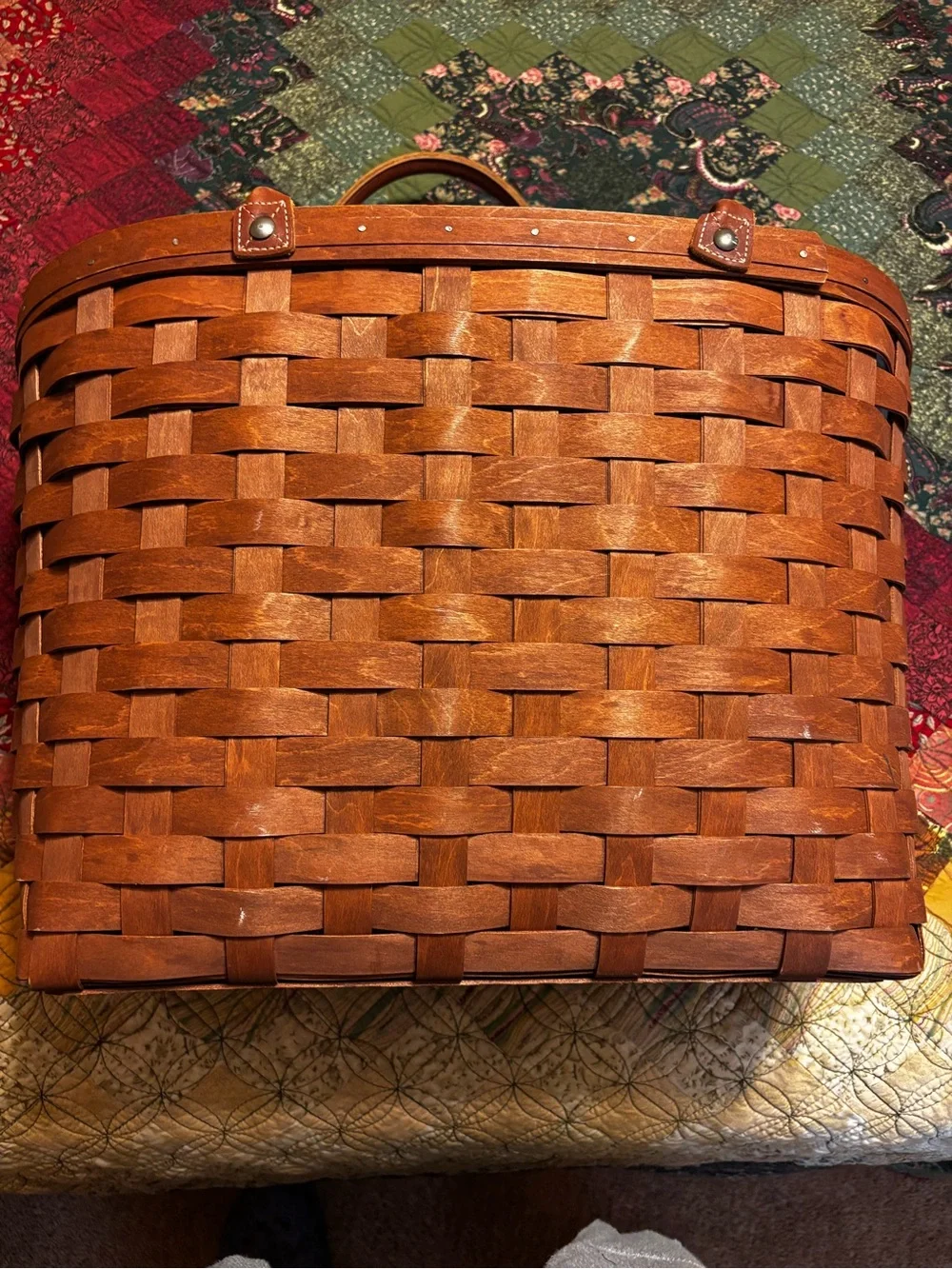 Longaberger Large Boardwalk Basket Set in Rich Brown